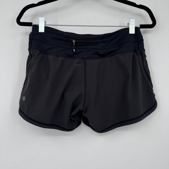 Lululemon Women’s Size 4 Solid Black Activewear Shorts - Picture 3 of 9